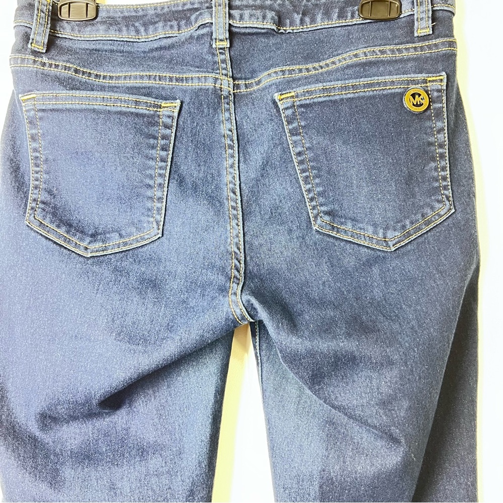 Micheal Kors mid rise Size 6 cotton stretch jeans dark wash - Picture 3 of 6